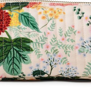 Dahlia Quilted Small Cosmetic Pouch