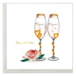 WED Quilling Wedding Toasting Flutes