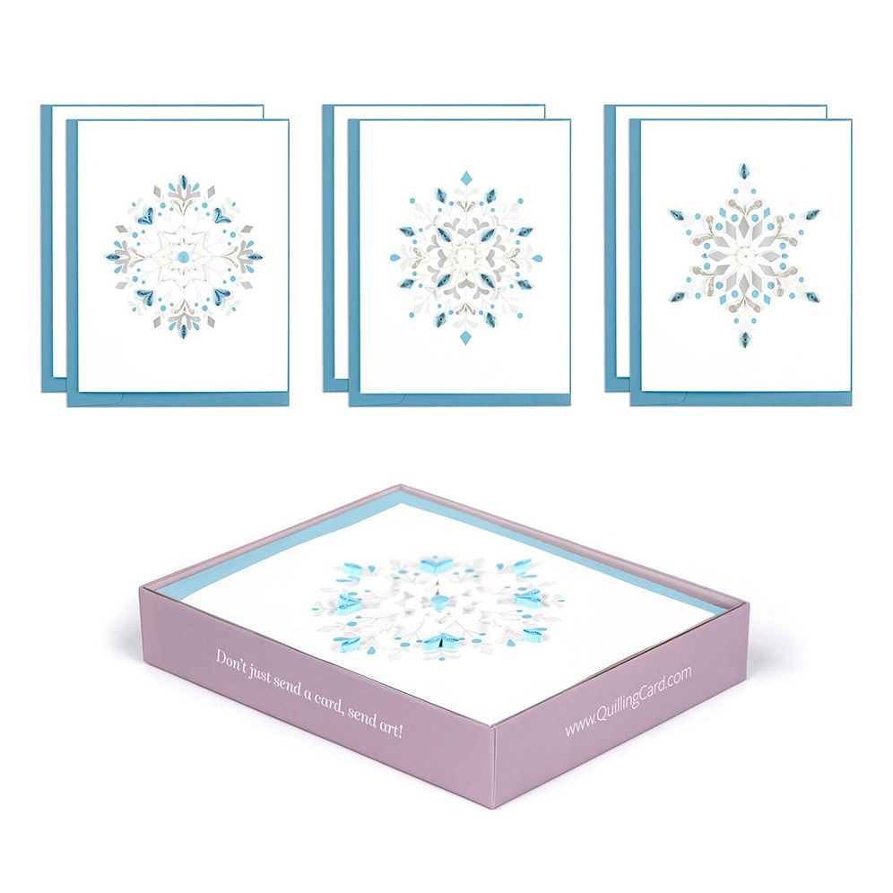 Quilling Winter Snowflake Stationery Set - Image 3