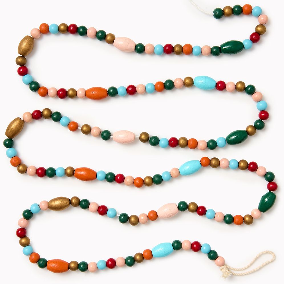 Holiday Wood Bead Garland - Image 2