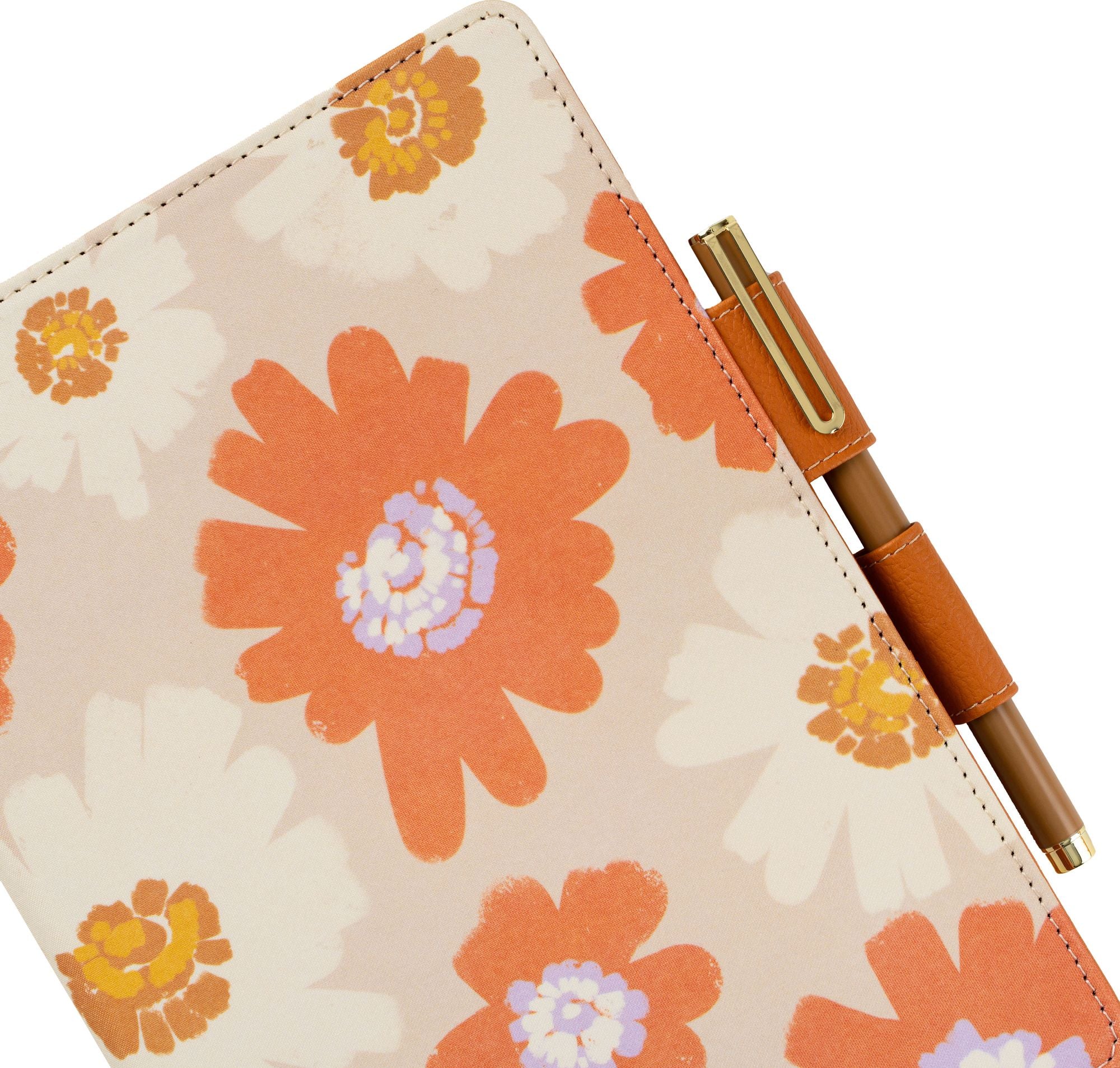 Paper Source A5 All Over Floral Bookcloth Journal Cover with Pen Loop Closure - Image 4
