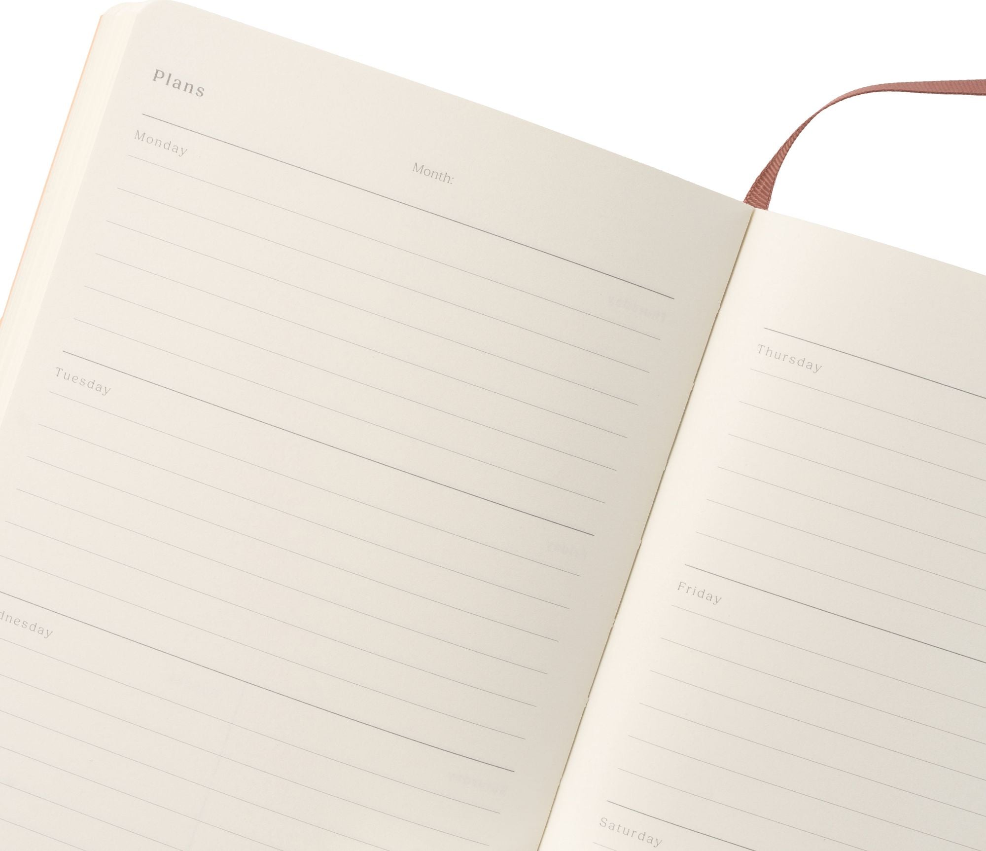 Paper Source A5 Weekly Horizontal Undated Planner Pages - Image 4