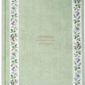 Floral Border Hardcover Book Cloth Journal