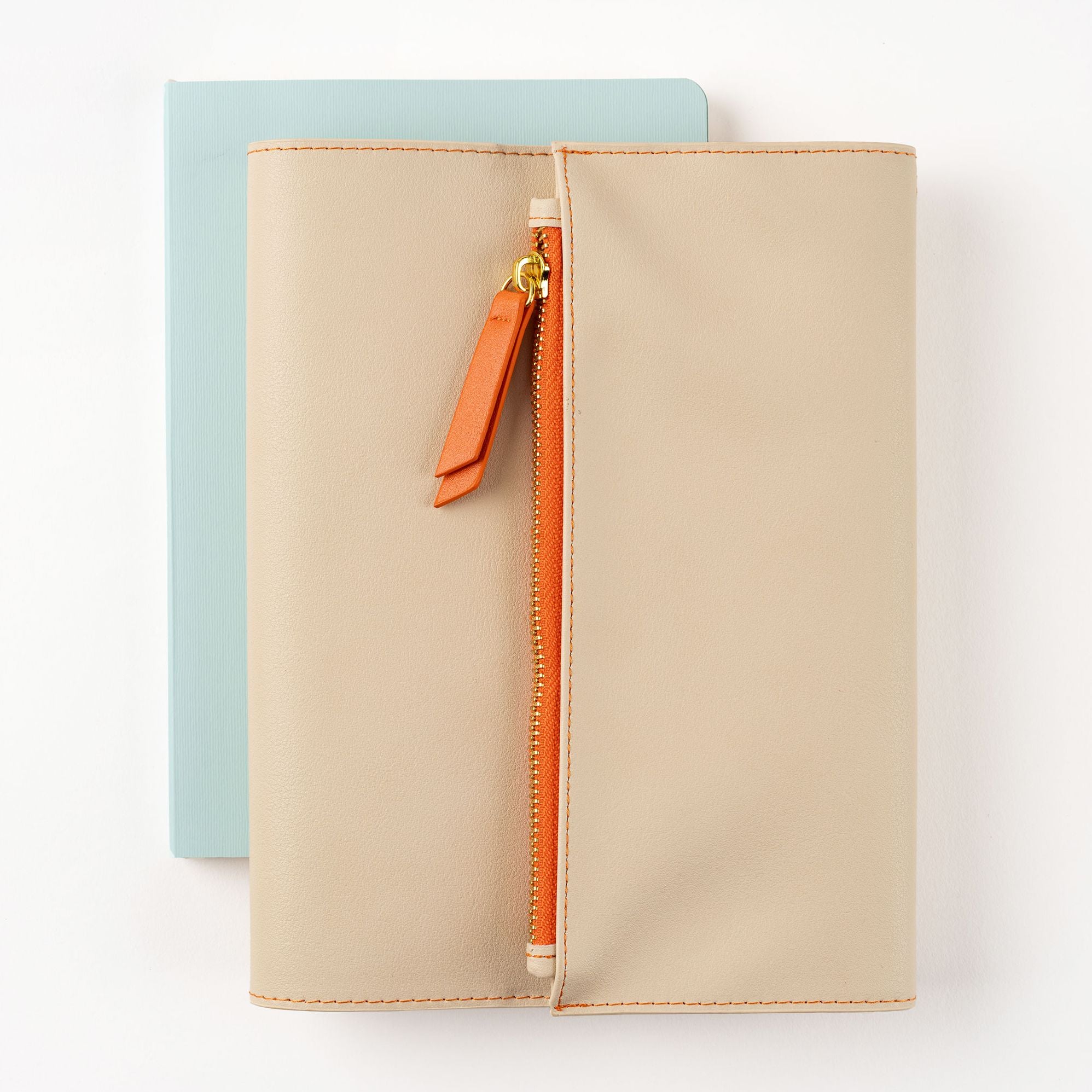 Paper Source A5 Journal Cover Clutch - Beige/Orange - Image 4