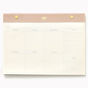 Sand Grid Paper Wasp Desk Pad