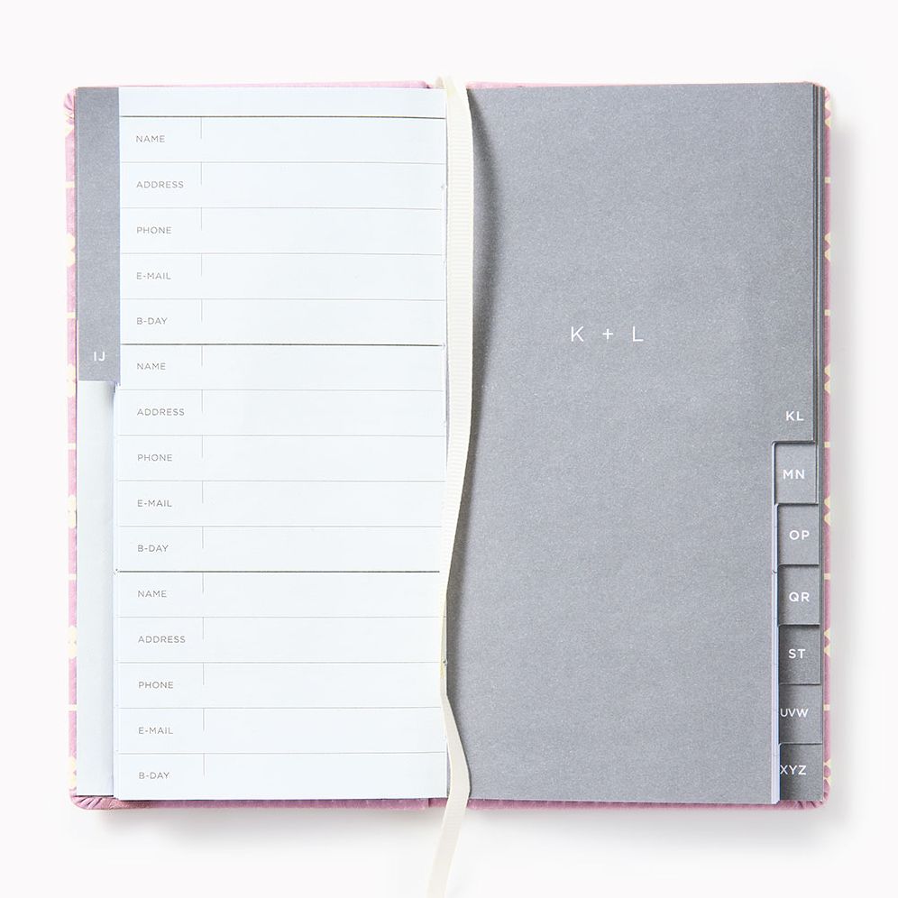 Wisteria Dots Paper Wasp Slim Address Book - Image 3