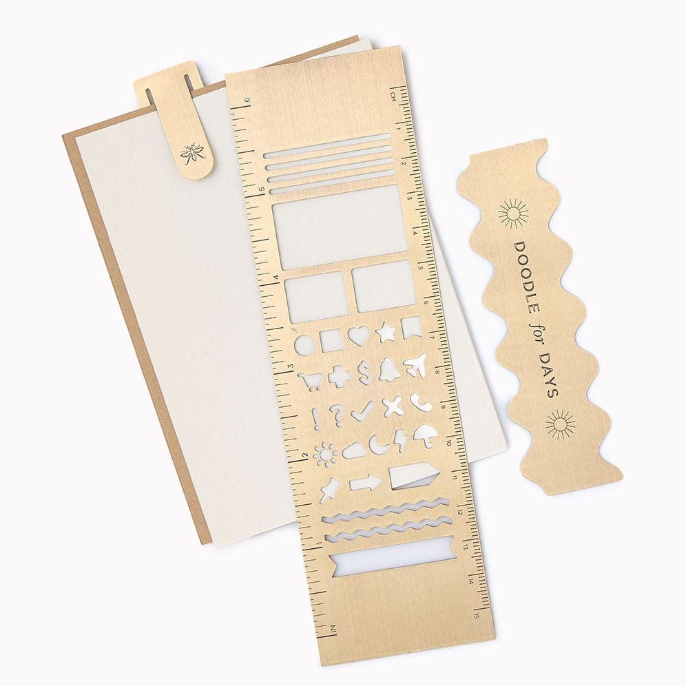 Chocolate Paper Wasp Brass Desktop Tool Set - Image 2