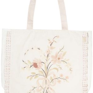 Darcy Floral Tote Bag with Zipper Closure