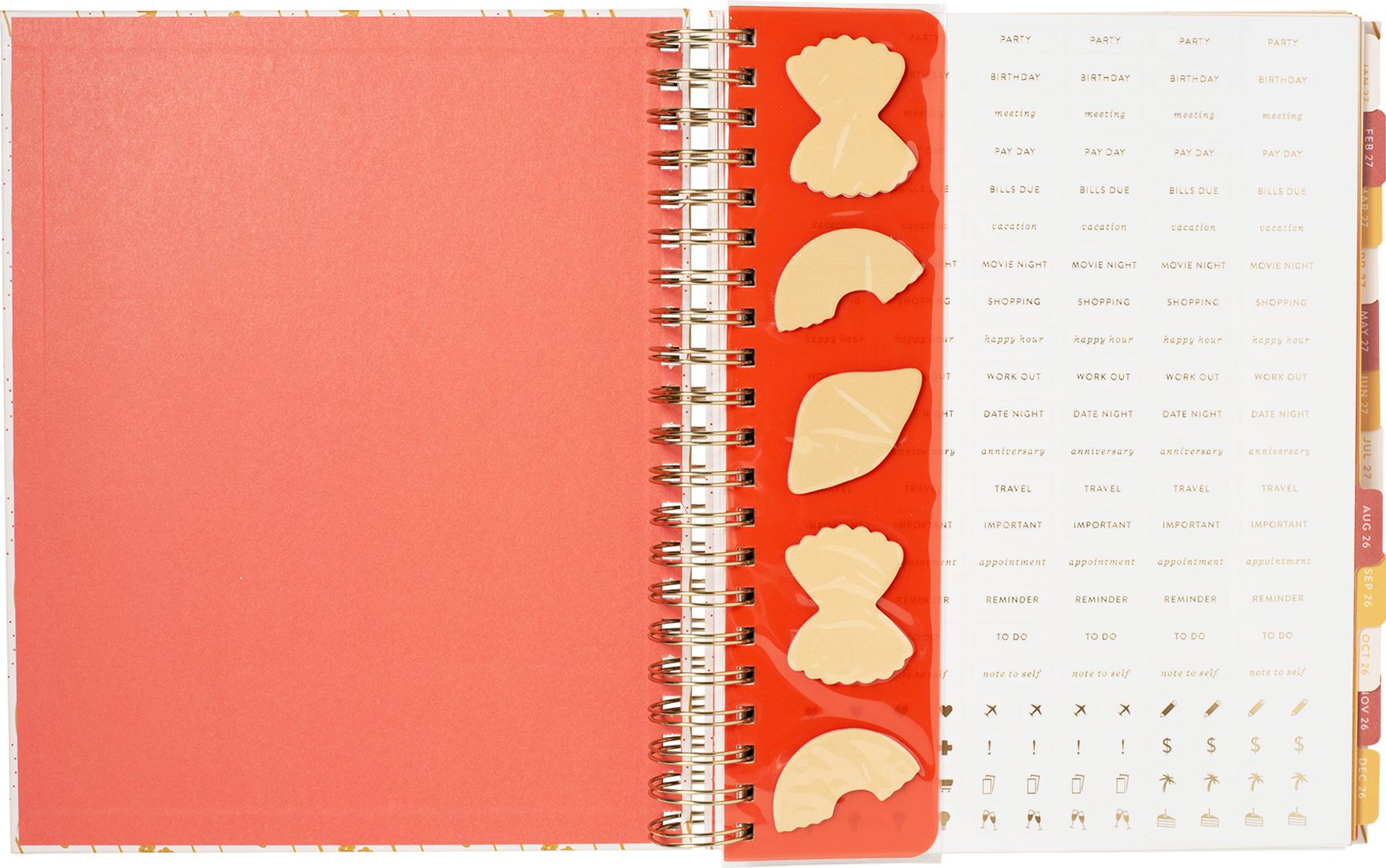 2026-2027 Pasta Plans Weekly Desk Planner - Image 2