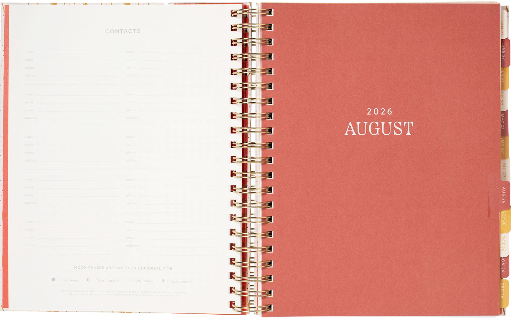 2026-2027 Pasta Plans Weekly Desk Planner - Image 5