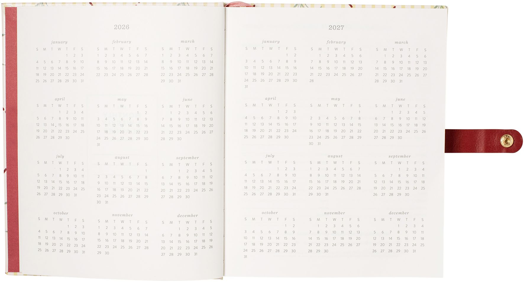 2026-2027 Cottage Bouquet Weekly Desk Planner - Image 4