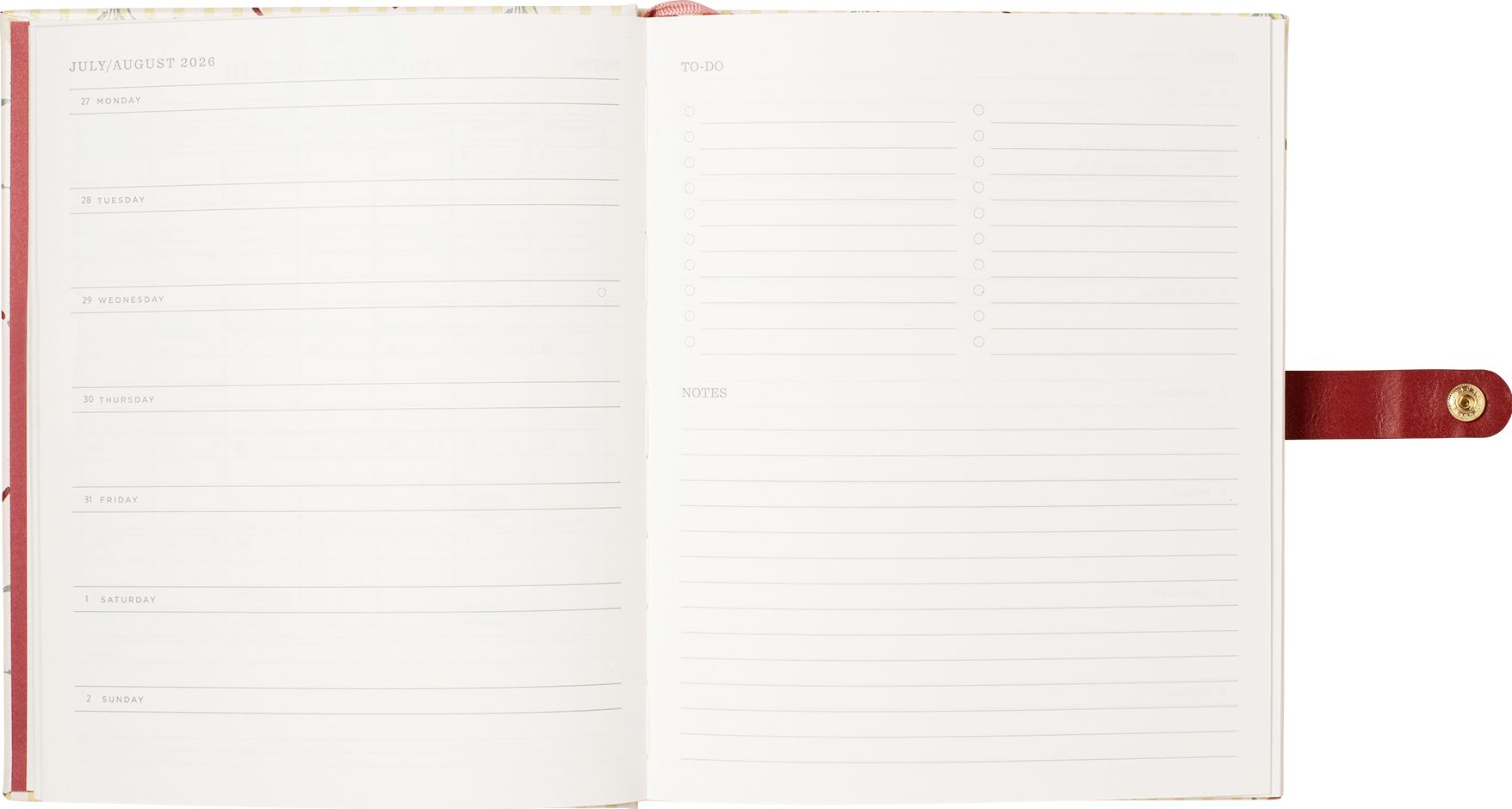 2026-2027 Cottage Bouquet Weekly Desk Planner - Image 7