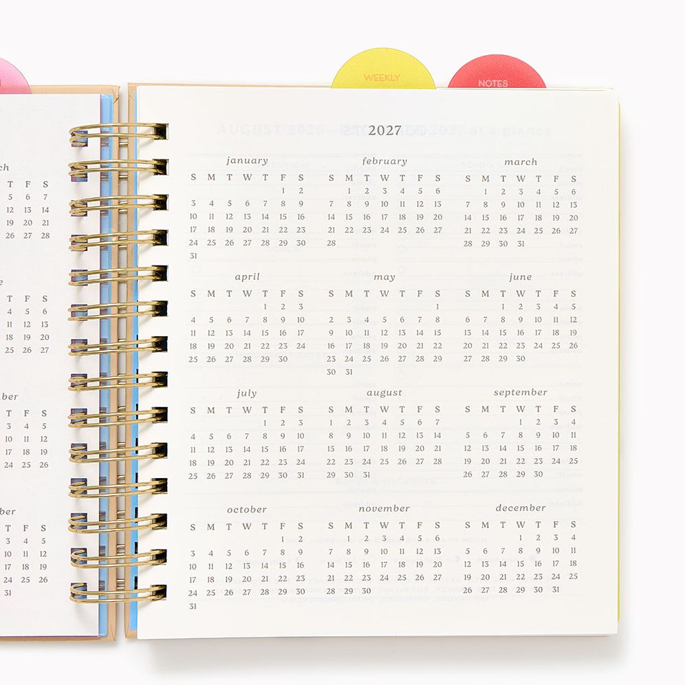 2026-2027 Paper Source Strawberry Weekly Desk Planner - Image 4