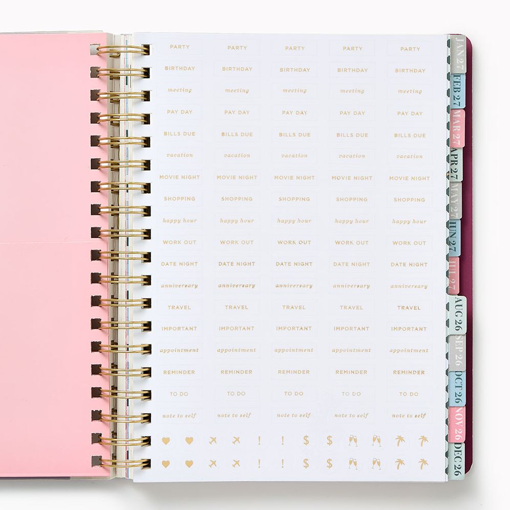 2026-2027 Paper Source Tiles Weekly Desk Planner - Image 4