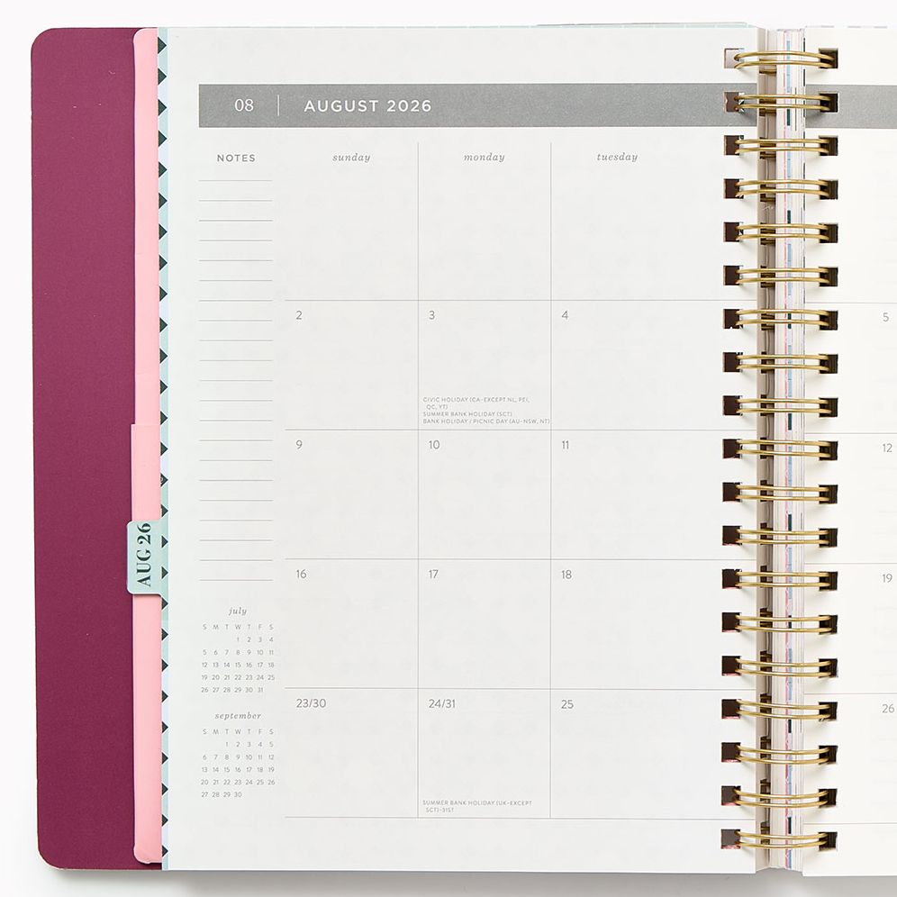 2026-2027 Paper Source Tiles Weekly Desk Planner - Image 6