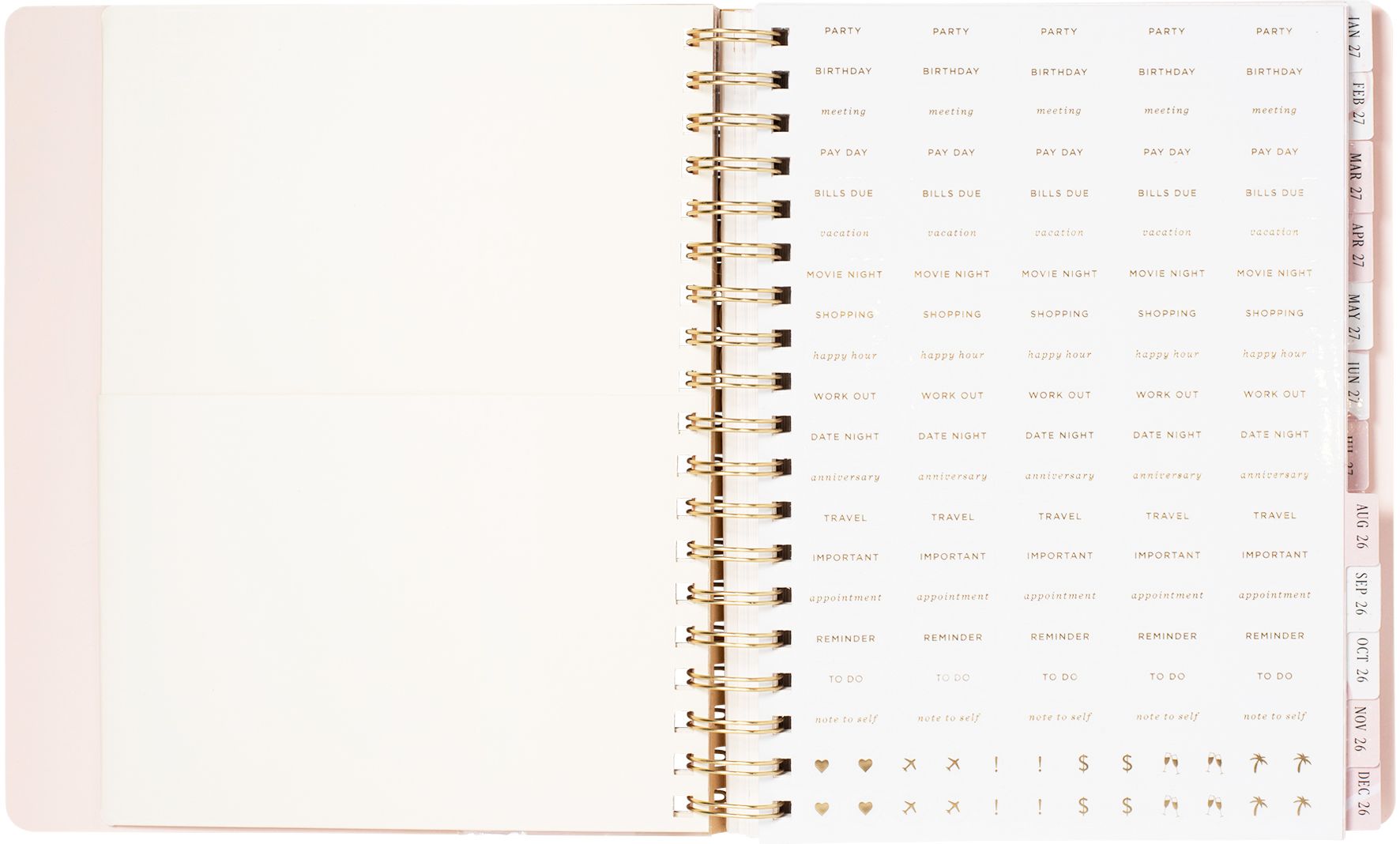 2026-2027 Ballet Bow Weekly Desk Planner - Image 3