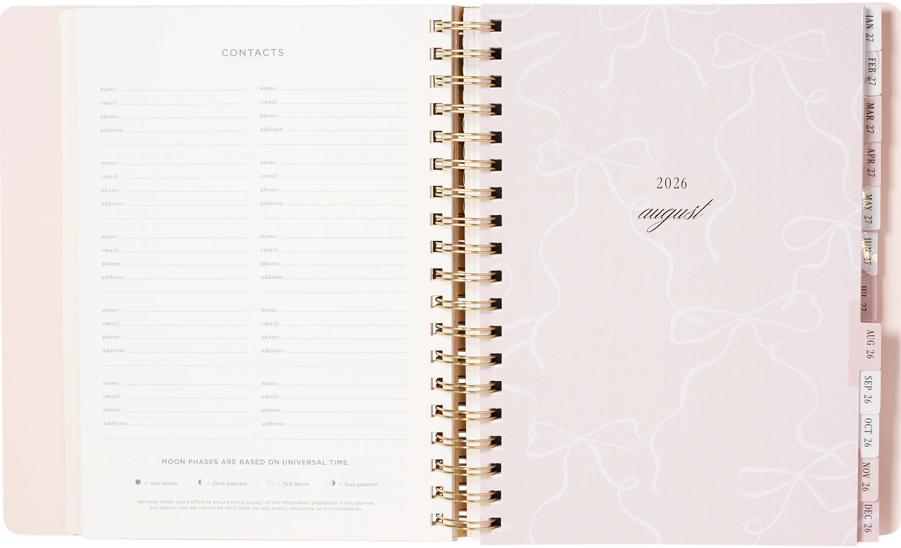 2026-2027 Ballet Bow Weekly Desk Planner - Image 5