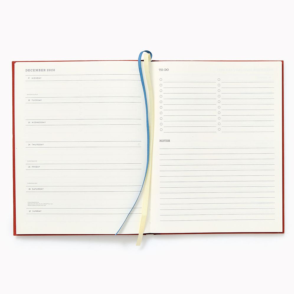 2026-2027 Paper Source Wild Roses Horse Weekly Desk Planner - Image 4