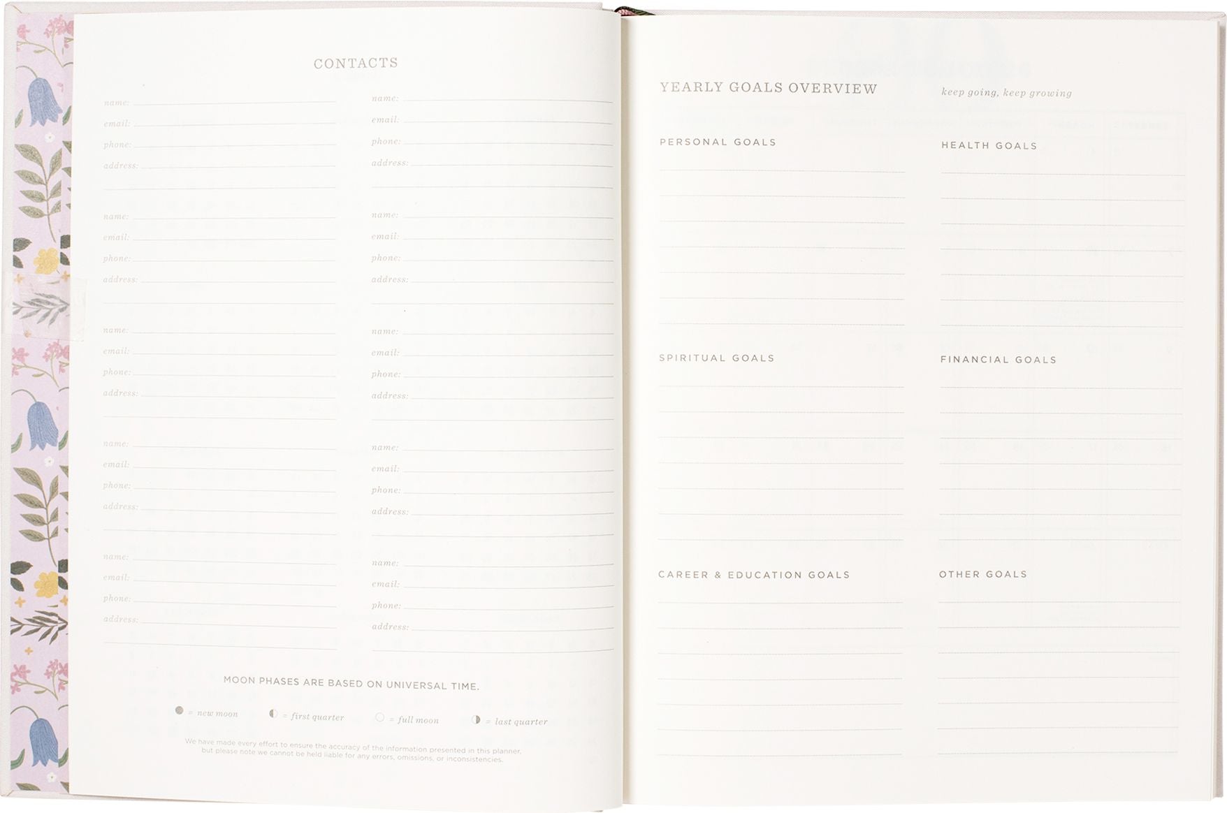 2026-2027 Storybook Flower Weekly Desk Planner - Image 6