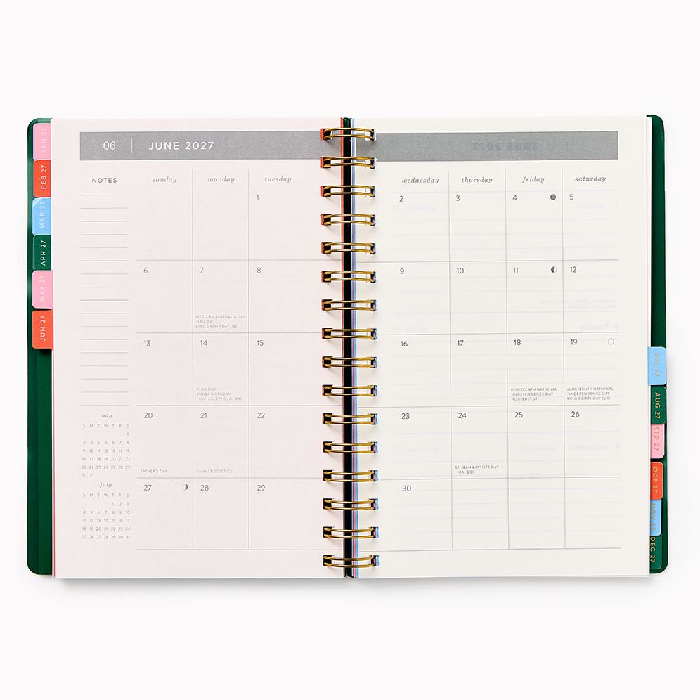 2027 Paper Source Prairie Fields Weekly Desk Planner - Image 4