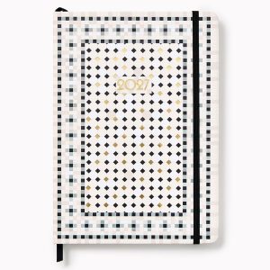 2027 Paper Source Tiles Monthly Desk Planner