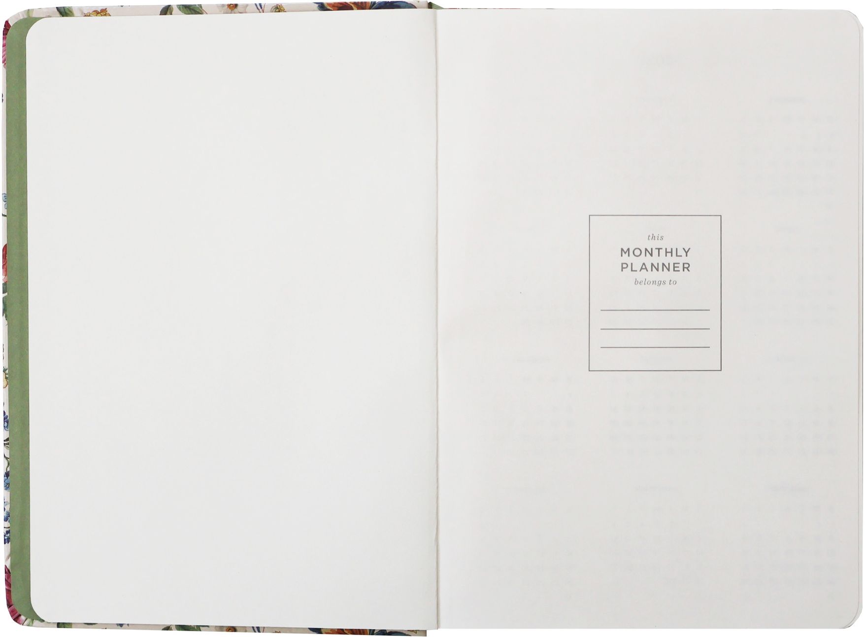 2027 Ivory Garden Monthly Desk Planner - Image 3