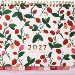 2027 Strawberry Gardens Desktop Calendar