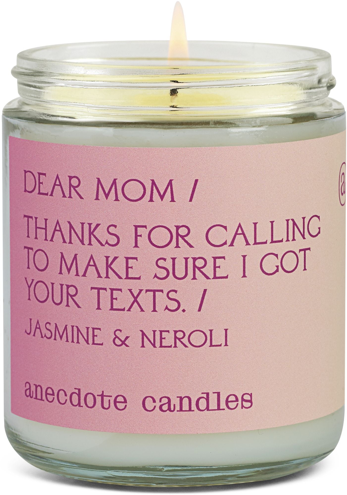 Dear Mom Glass Jar Candle - Image 2