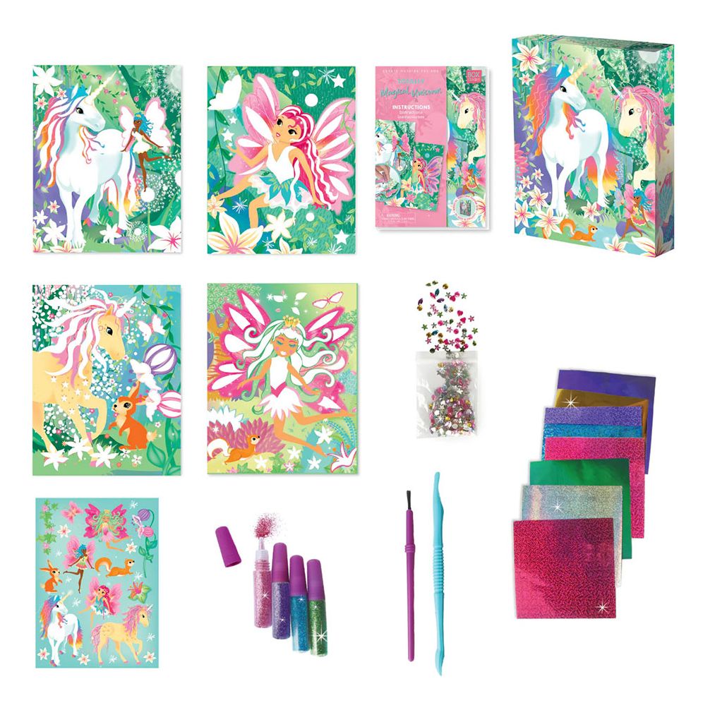 Totally Magical Unicorns Glitter & Foil Art Set - Image 3