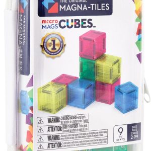 The Original MAGNA-TILES® microMAGS Cube Pack 9-Piece Magnetic Construction Set