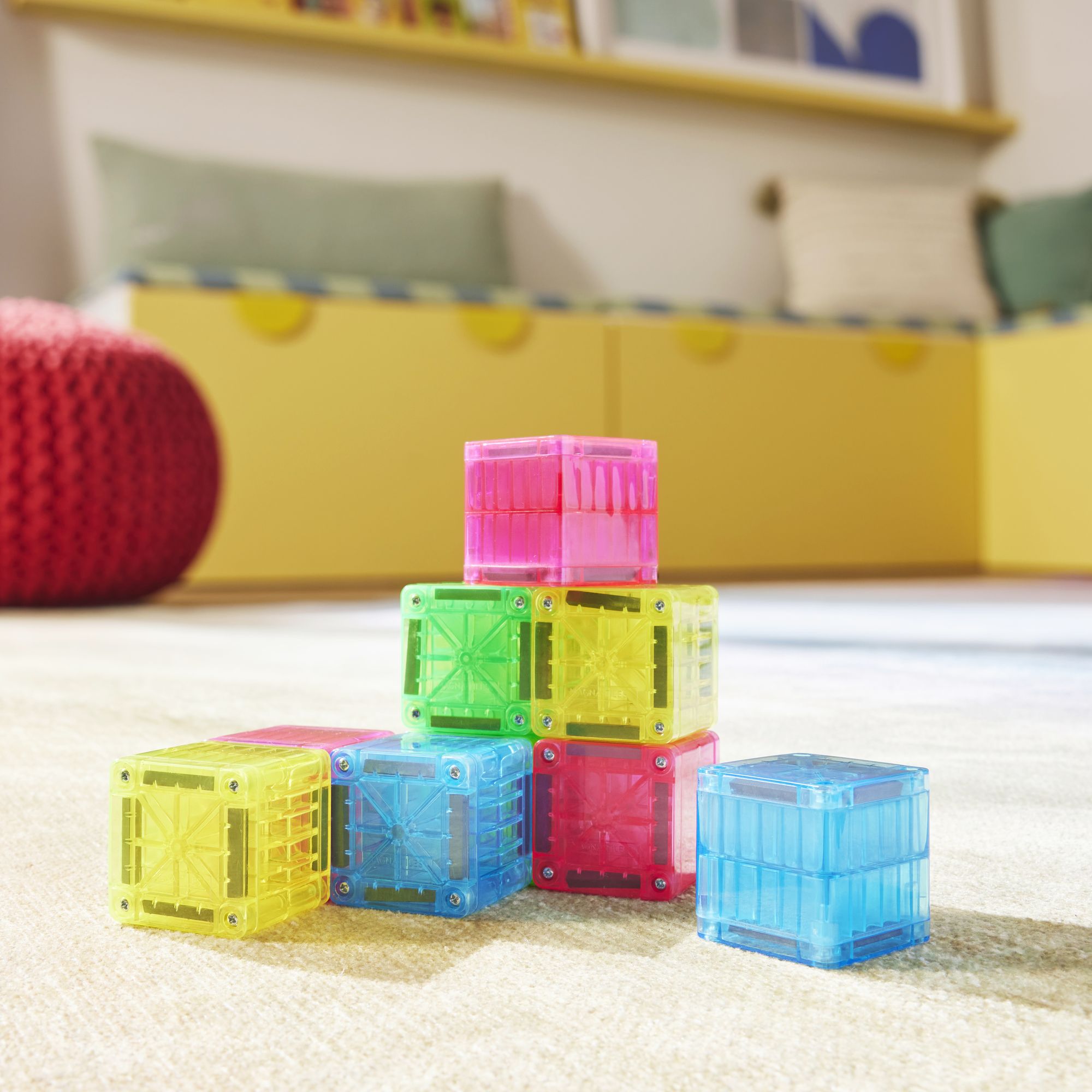 The Original MAGNA-TILES® microMAGS Cube Pack 9-Piece Magnetic Construction Set - Image 2