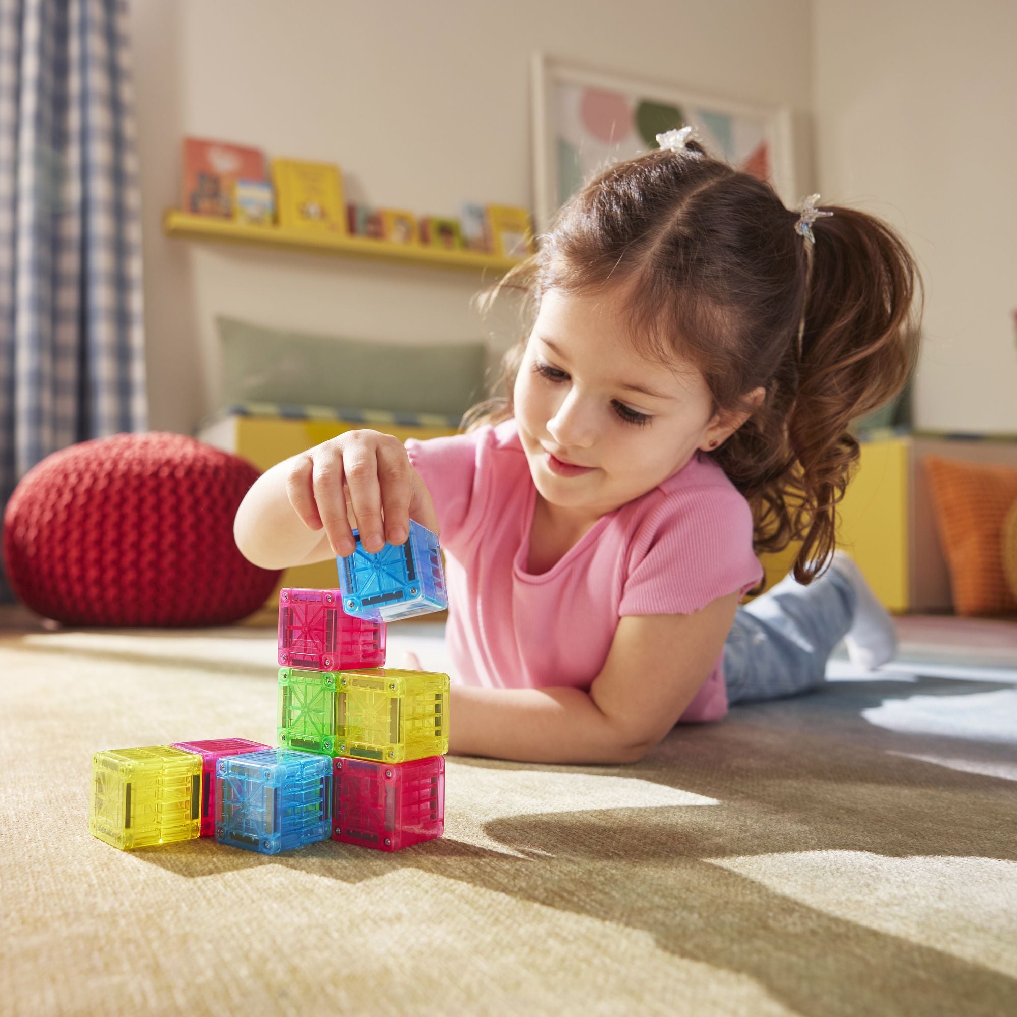 The Original MAGNA-TILES® microMAGS Cube Pack 9-Piece Magnetic Construction Set - Image 3