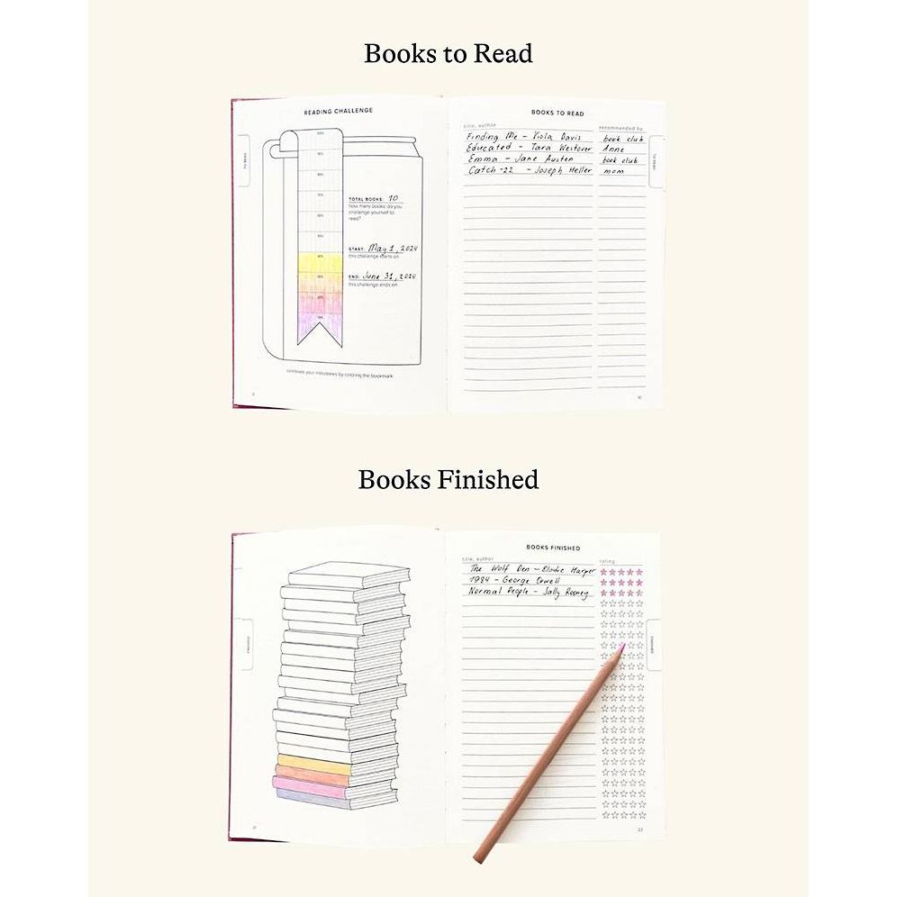 Burgundy Reading Journal - Image 3