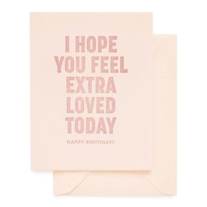Extra Loved Birthday Card