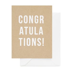 Kraft Congratulations Card