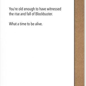 Blockbuster Birthday Card