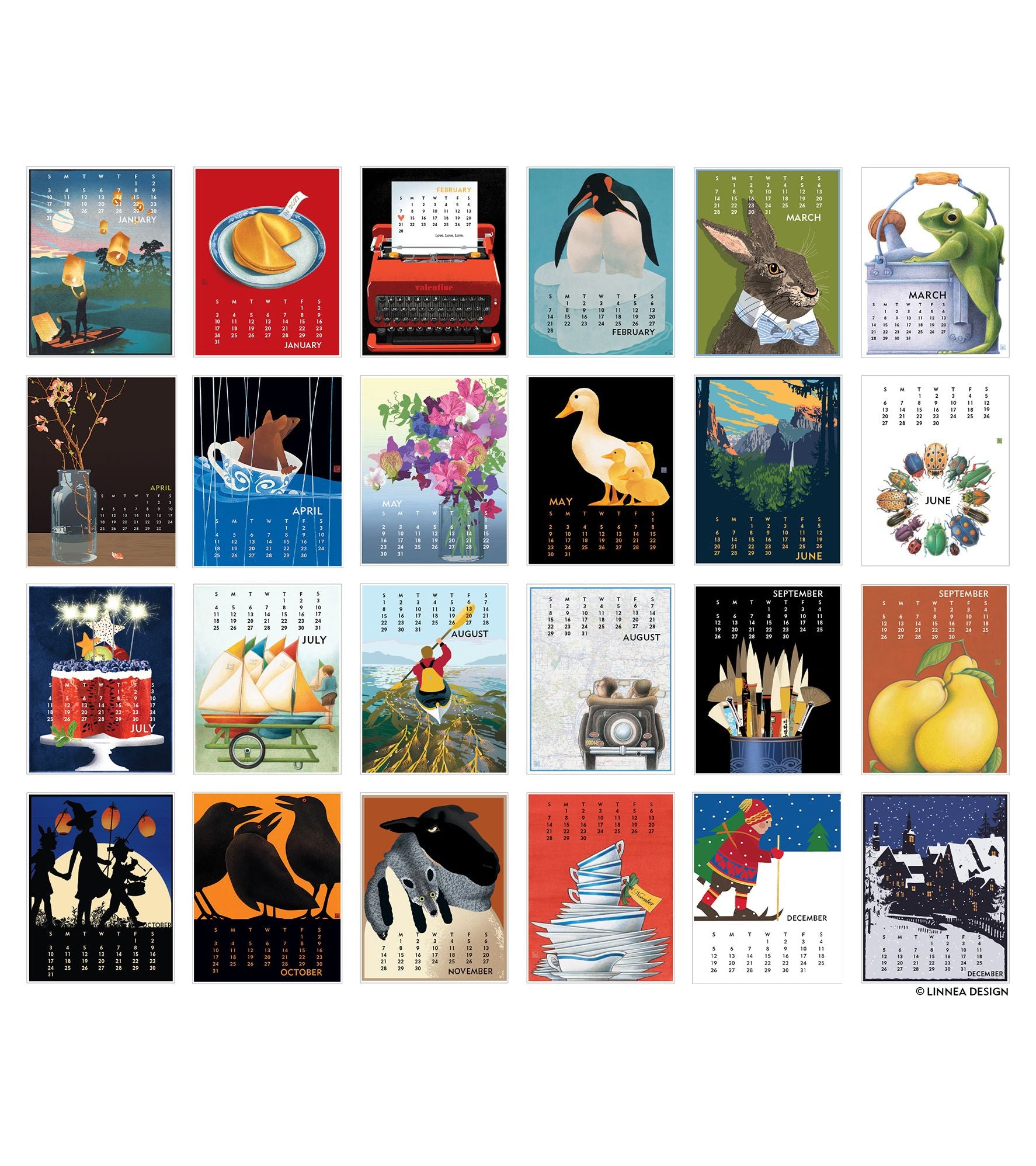 2027 Linnea Design Poster Calendar - Image 2