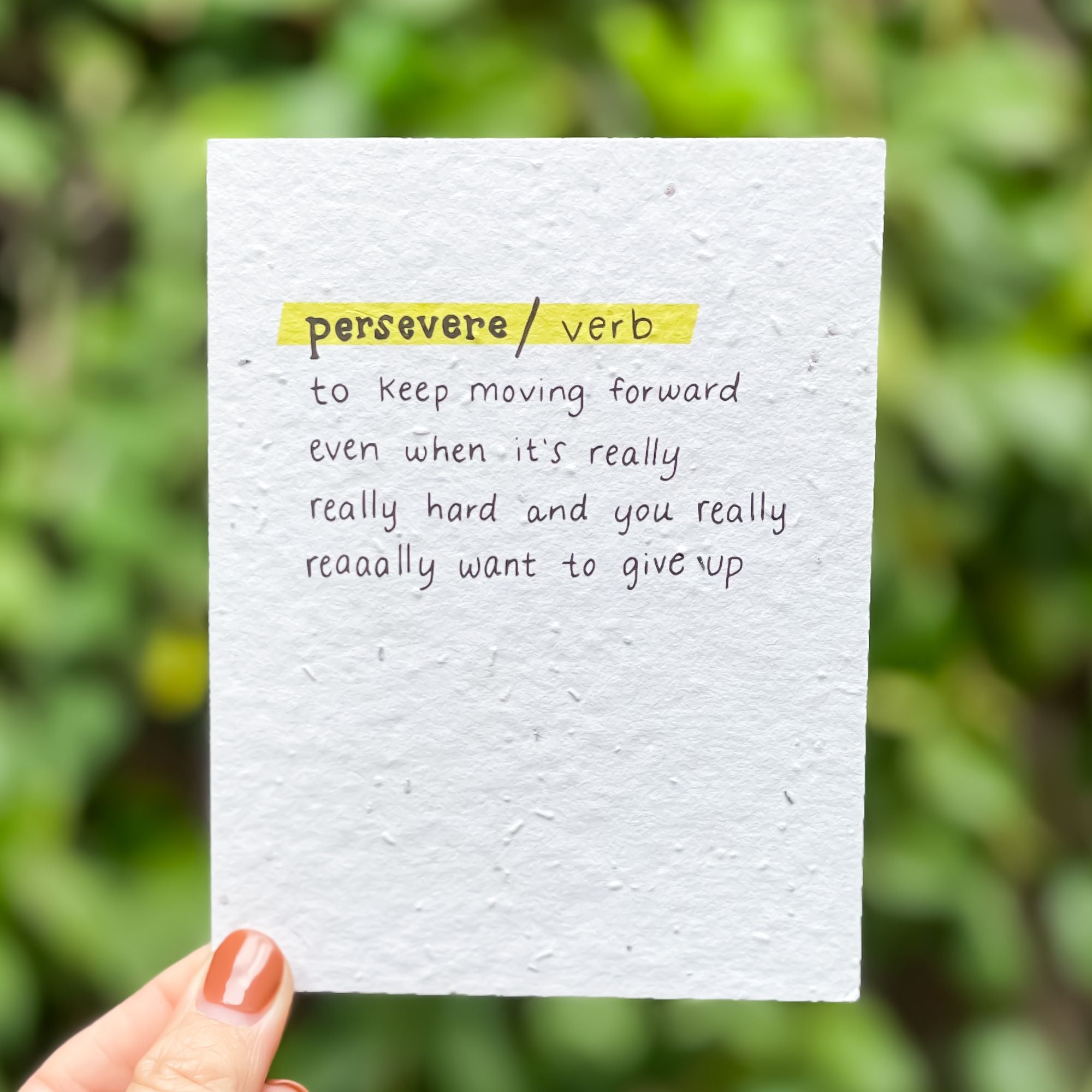 Persevere Definition Card - Image 2