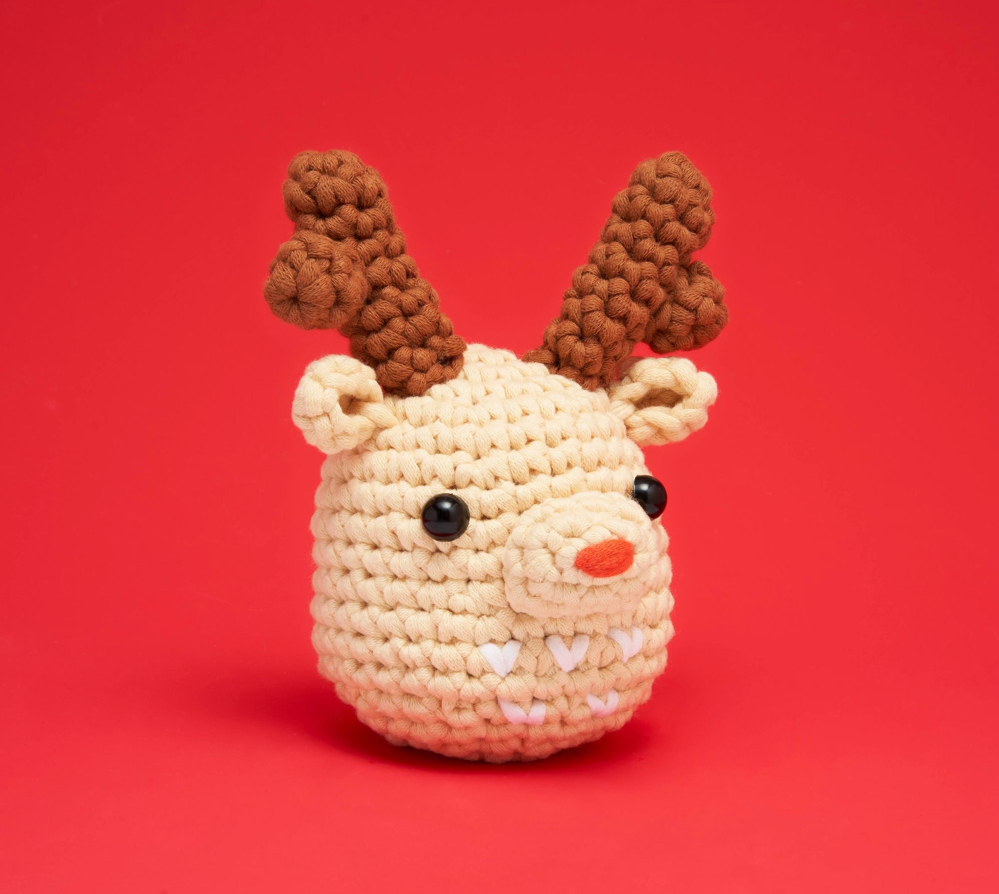 Ralph the Reindeer. The Woobles Beginner Crochet Kit - Image 3