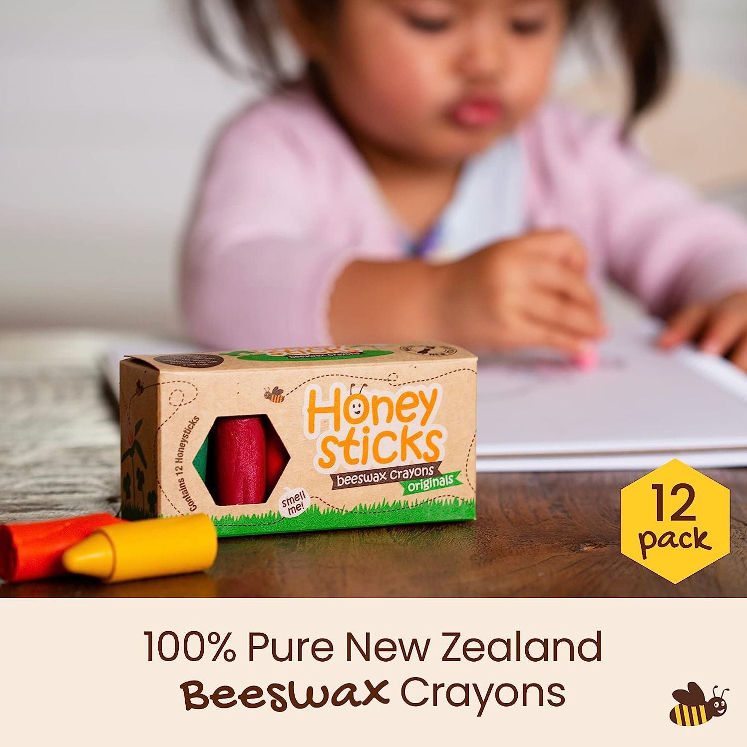 Honeysticks Originals 100% Pure Beeswax Crayons - Image 3