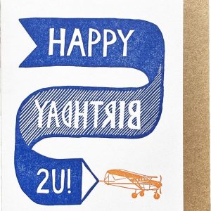 Plane Banner Birthday Card