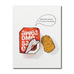 Awesome Sauce BBQ Birthday Card