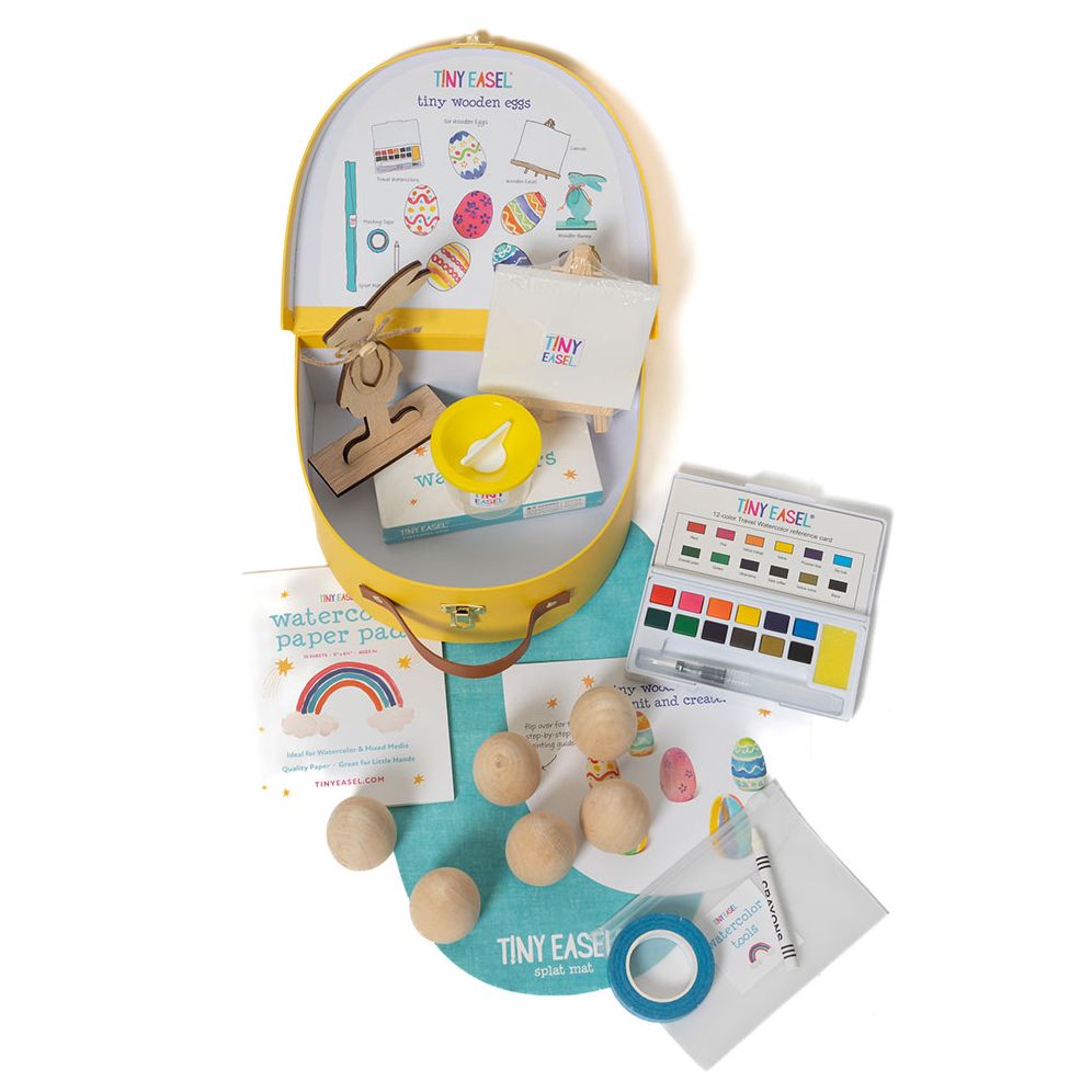 Tiny Easel Wooden Eggs - Image 2