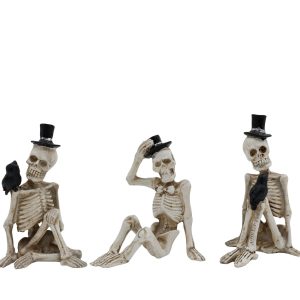 Mini Skeletons with Hats 3 Ass't Styles