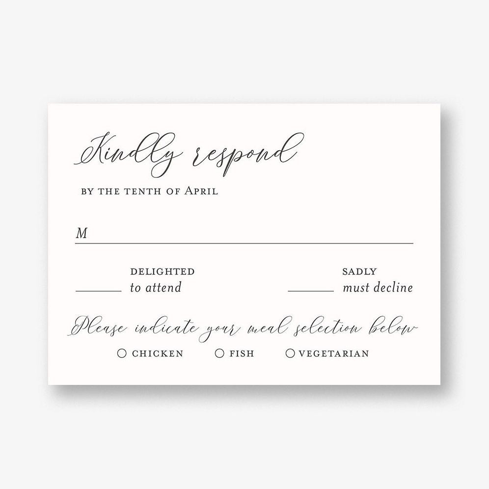 Painted Magnolia Response Card