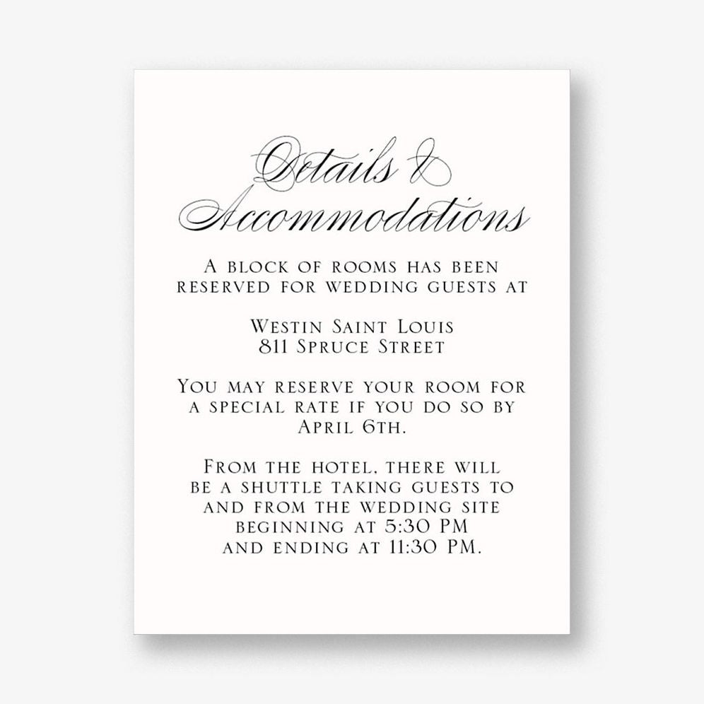 Calligraphy Flourish Information Card