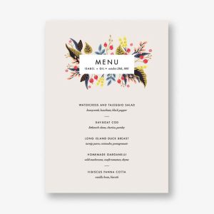 Egret Garden Menu