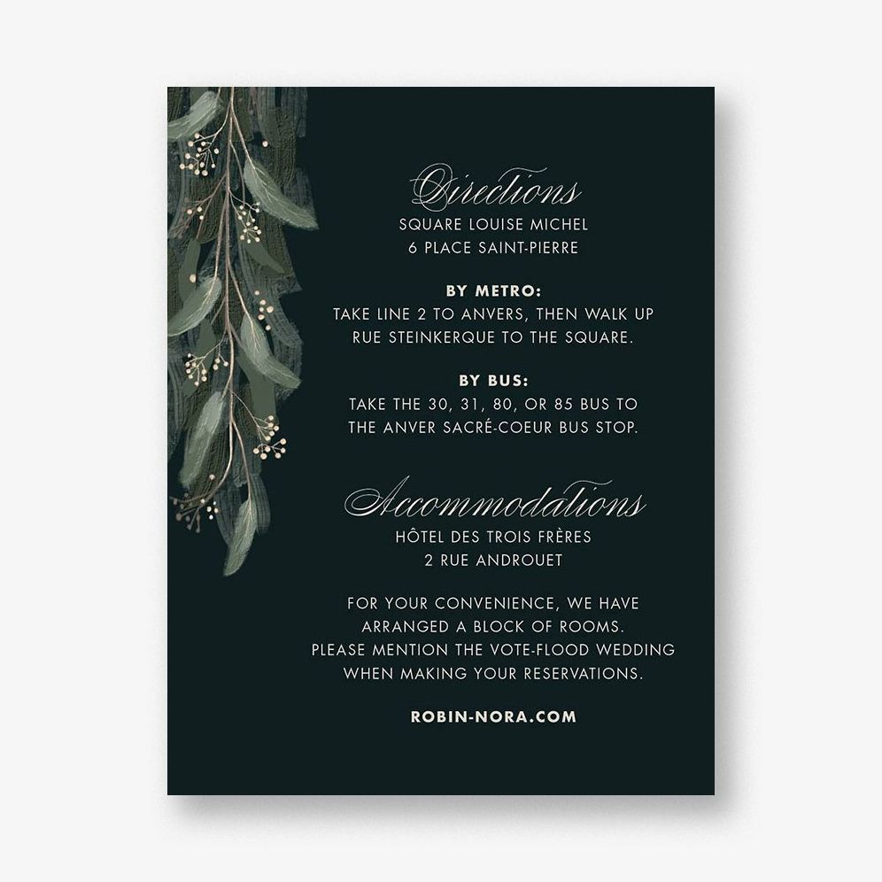 Verdure Information Card