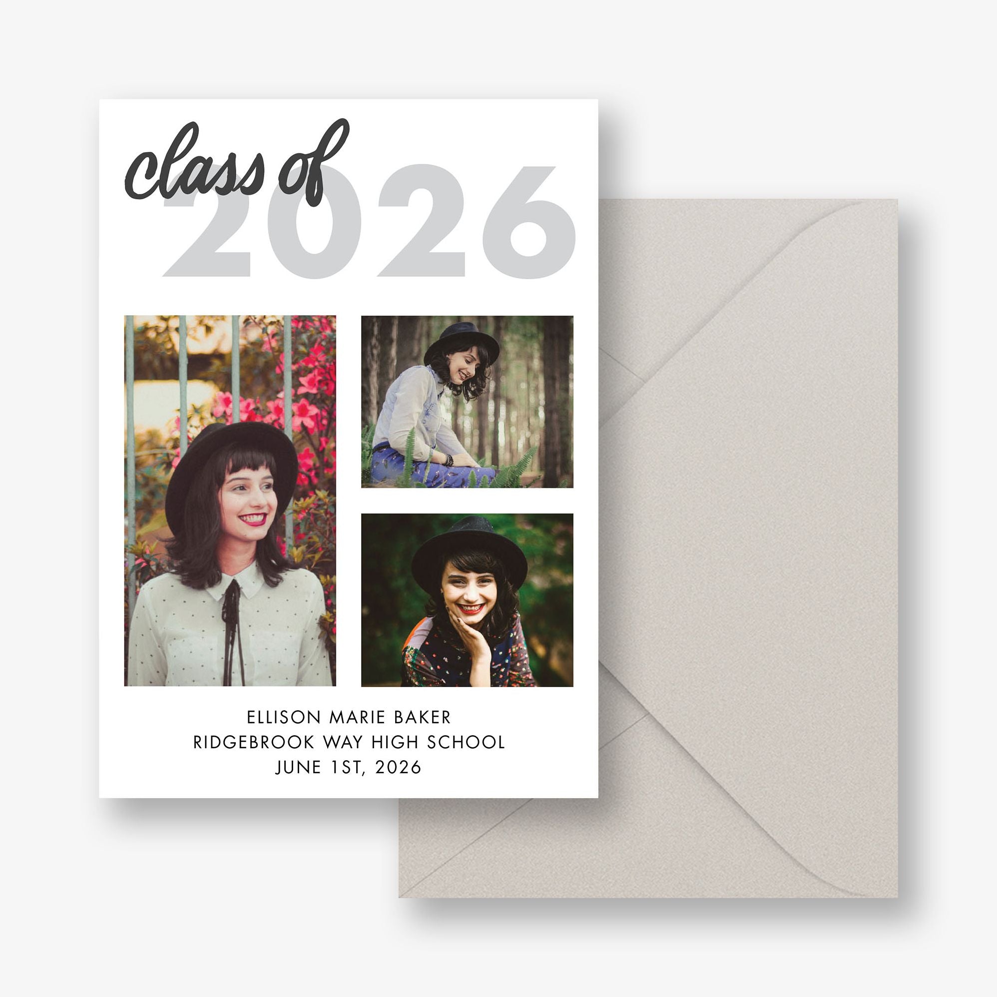 Class Of Multi-Photo Graduation Announcement - Image 2