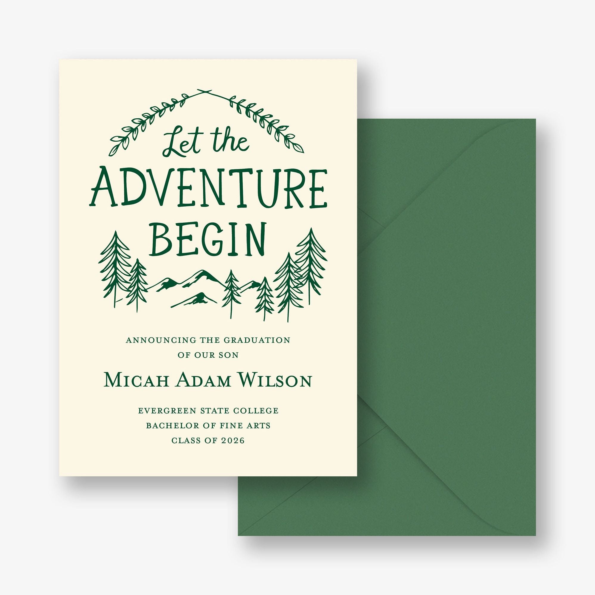 Adventure Begin Graduation Announcement - Image 2